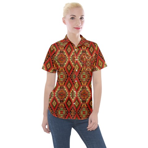 Rp 6 Women s Short Sleeve Pocket Shirt by ArtworkByPatrick