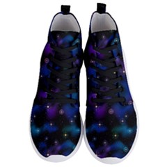 Serene Space Men s Lightweight High Top Sneakers by JadehawksAnD