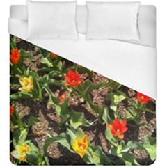 Tulips In April Duvet Cover (king Size) by Riverwoman