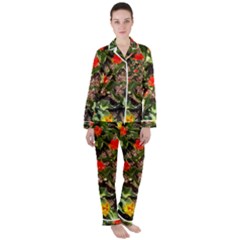 Tulips In April Satin Long Sleeve Pyjamas Set