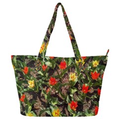 Tulips In April Full Print Shoulder Bag by Riverwoman