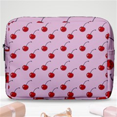 Kawaii Cherries Red Pattern Make Up Pouch (large) by snowwhitegirl