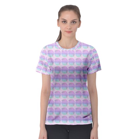 Umbrella Mandala Pattern Women s Sport Mesh Tee by snowwhitegirl