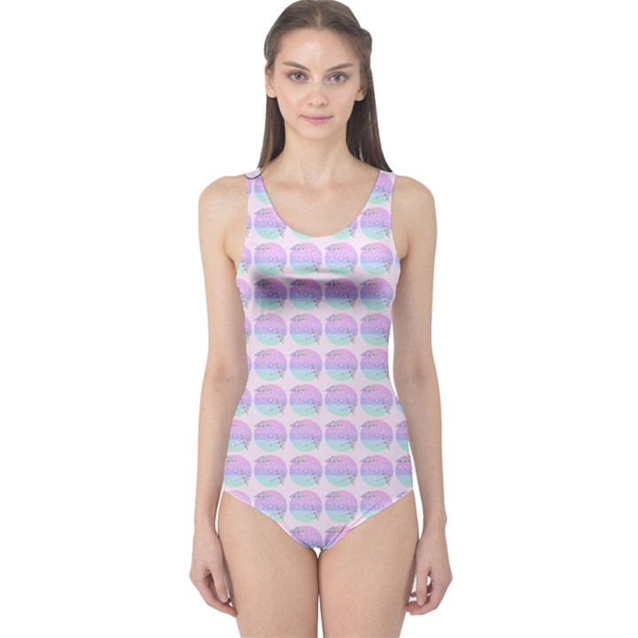 Umbrella Mandala Pattern One Piece Swimsuit