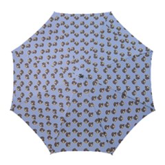 Kawaii Dougnut Blue Pattern Golf Umbrellas by snowwhitegirl