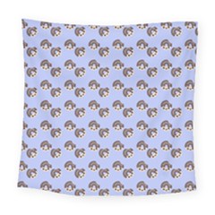 Kawaii Dougnut Blue Pattern Square Tapestry (large) by snowwhitegirl