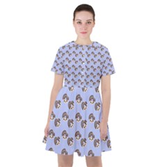 Kawaii Dougnut Blue Pattern Sailor Dress by snowwhitegirl