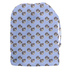 Kawaii Dougnut Blue Pattern Drawstring Pouch (xxxl)