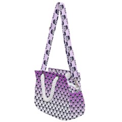 Forest Girl Gradient Purple Rope Handles Shoulder Strap Bag