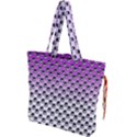 Forest Girl Gradient Purple Drawstring Tote Bag View1