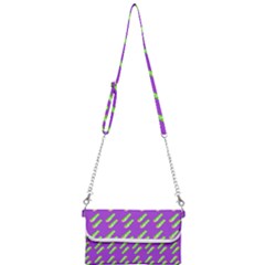 Ice Freeze Purple Pattern Mini Crossbody Handbag by snowwhitegirl