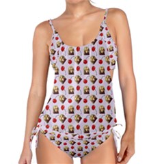 Doll And Cherries Pattern Tankini Set by snowwhitegirl