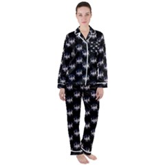 Forest Girl Gradient Black Satin Long Sleeve Pyjamas Set by snowwhitegirl