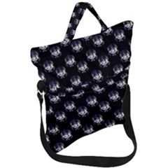 Forest Girl Gradient Black Fold Over Handle Tote Bag by snowwhitegirl