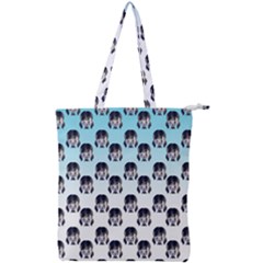 Forest Girl Gradient Blue Double Zip Up Tote Bag by snowwhitegirl