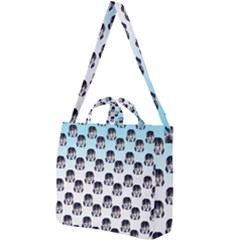 Forest Girl Gradient Blue Square Shoulder Tote Bag by snowwhitegirl