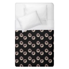 Kawaii Dougnut Black Pattern Duvet Cover (single Size) by snowwhitegirl