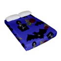 Goth Bat Floral Fitted Sheet (Full/ Double Size) View2