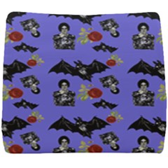 Goth Bat Floral Seat Cushion by snowwhitegirl