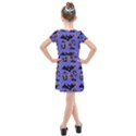 Goth Bat Floral Kids  Cross Web Dress View2