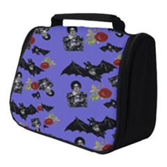 Goth Bat Floral Full Print Travel Pouch (small) by snowwhitegirl