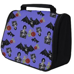 Goth Bat Floral Full Print Travel Pouch (big) by snowwhitegirl