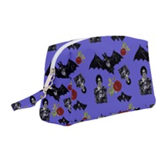 Goth Bat Floral Wristlet Pouch Bag (medium) by snowwhitegirl