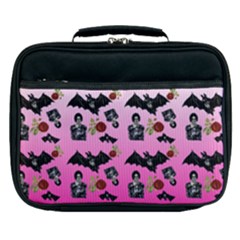 Pink Gradient Bat Pattern Lunch Bag by snowwhitegirl