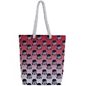 Forest Girl Gradient Red Full Print Rope Handle Tote (Small) View2