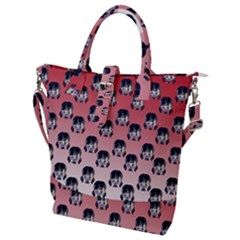 Forest Girl Gradient Red Buckle Top Tote Bag by snowwhitegirl