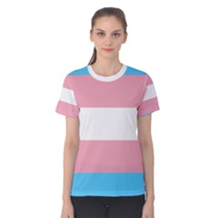 Transgender Pride Flag Women s Cotton Tee