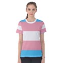 Transgender Pride Flag Women s Cotton Tee View1