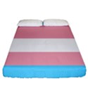 Transgender Pride Flag Fitted Sheet (California King Size) View1