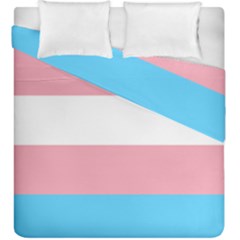 Transgender Pride Flag Duvet Cover Double Side (king Size) by lgbtnation