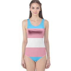 Transgender Pride Flag One Piece Swimsuit by lgbtnation