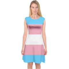 Transgender Pride Flag Capsleeve Midi Dress by lgbtnation