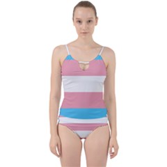 Transgender Pride Flag Cut Out Top Tankini Set by lgbtnation