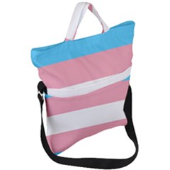 Transgender Pride Flag Fold Over Handle Tote Bag by lgbtnation