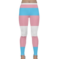 Transgender Pride Flag Lightweight Velour Classic Yoga Leggings by lgbtnation