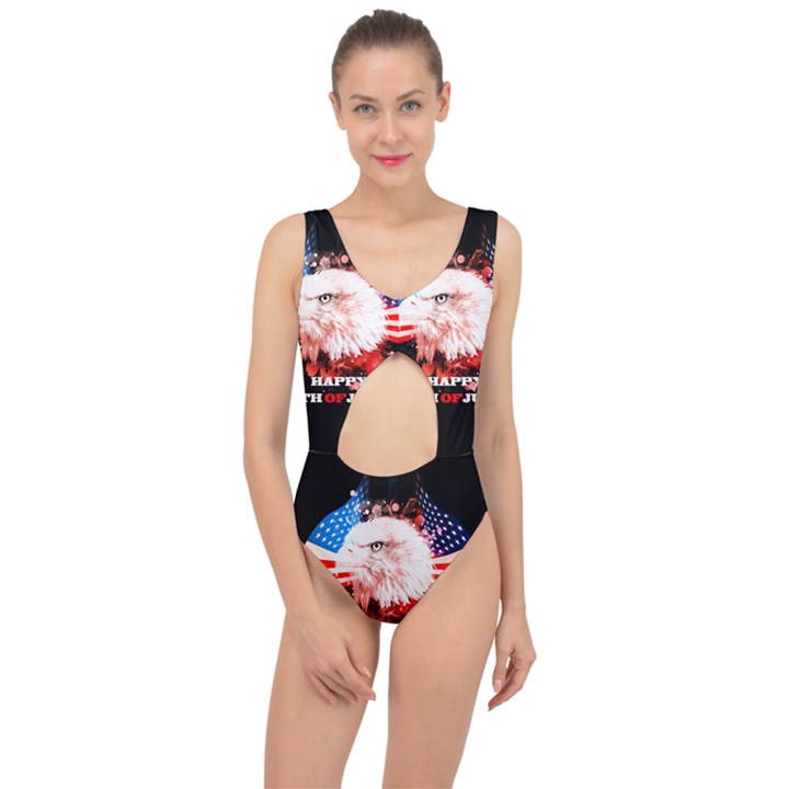 Happy 4th Of July Center Cut Out Swimsuit