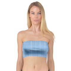 Light blue knitting pattern Bandeau Top