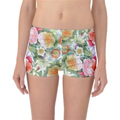 Flowers pattern Boyleg Bikini Bottoms