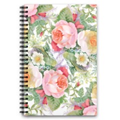 Flowers pattern 5.5  x 8.5  Notebook