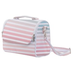 Horizontal Pinstripes In Soft Colors Satchel Shoulder Bag by shawlin