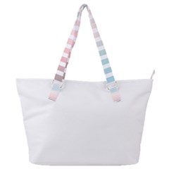 Horizontal Pinstripes In Soft Colors Full Print Shoulder Bag by shawlin