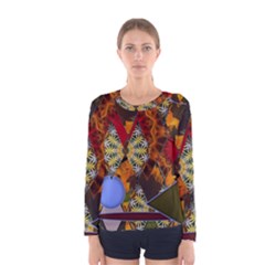 Sunflower Collage Women s Long Sleeve Tee