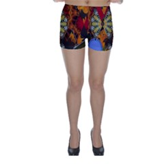 Sunflower Collage Skinny Shorts by bloomingvinedesign