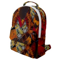 Sunflower Collage Flap Pocket Backpack (small) by bloomingvinedesign