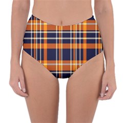 Tartan Pattern Reversible High-waist Bikini Bottoms by ArtworkByPatrick