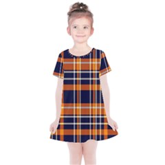 Tartan Pattern Kids  Simple Cotton Dress by ArtworkByPatrick